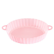 (Pink)Air Fryer Silikon Topf Airfryer Backzubehör Ersatzeinsatz Korb