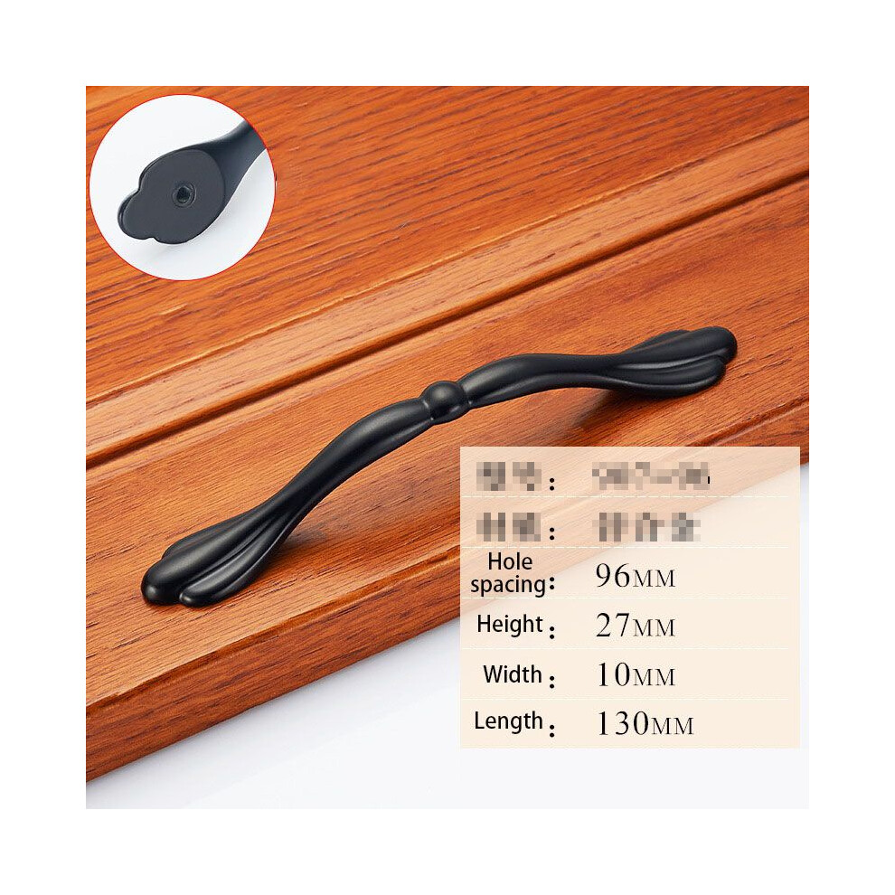 (H) Modern Black Matte Nickel Kitchen Cabinet Handle Door Pull Drawer Knob Hardware 697152666125