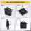 Black Hand DIY Quartz Clock Spindle Silent Movement Mechanism Repair Tool Kit 7