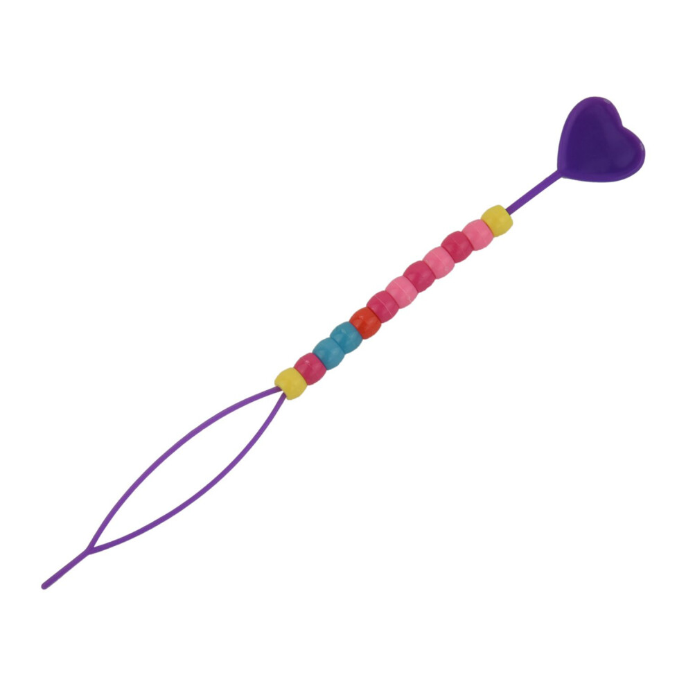 Unisex Lady Colorful Plastic Beads Decor Hair Braid Ponytail Maker Styling Tool