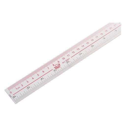 40cm 16 Inches Length Measure Clear Plastic Straight  Ruler 2