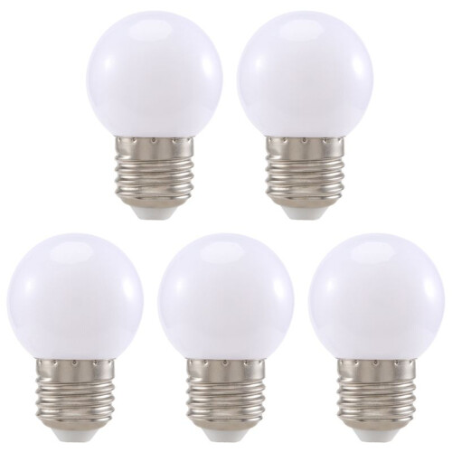 5 Stuks E27 0,5W AC220V Witte Gloeilamp Decoratielamp 1