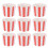 50X Cupcake Wrapper Paper Cake Case Baking Cups Liner Muffin Kitchen Baking Red Stripes 1