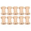 10Pcs Wooden Empty Thread Spools Natural Color 29mm x23mm 9