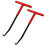 Motorcycle Exhaust Spring Hook Puller Tool with Ergonomic THandle and NonSlip Rubber Grip, 2pcs Red 1