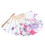 Bamboo Flower Printed Japanese Style Foldable Hand Held Fan Gift Decor 2