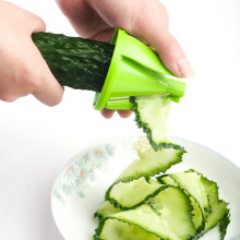 1 pc Spiral Funnel Vegetable Grater ABS Stainless Steel Carrot Cucumber Slicer Chopper Vegetable Spiral Blade Cutter