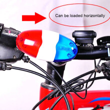Fahrradklingel 6 LED 4 Ton Horn LED Licht elektronische Sirene Fahrradklingeln fuer Kinder Fahrradzubehoer