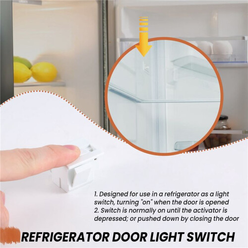 Refrigerator Door Lamp Light  Replacement Fridge Part Kitchen 5A 125V 2