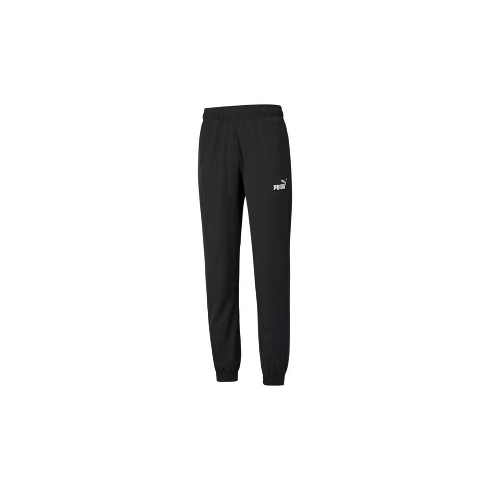Puma (Xs, ) Mens Woven Jogging Bottoms Black