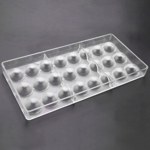 24 HåL Semi Sphere Choklad Form Polykarbonat Choklad Bar Form Half  Candy Maker Form Bakeware 2