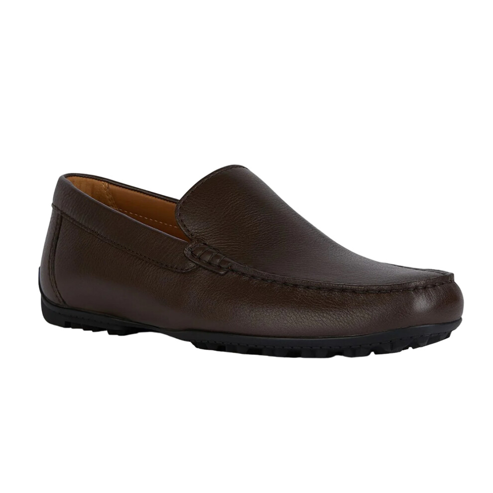 Geox Mens U Kosmopolis Leather Grip Loafers Brown