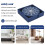 6Pcs Drink Coasters,Round Silicone Rubber Cup Pad with Storage Box,Suitable for Bar, Table Decoration, Protect Desktop 6