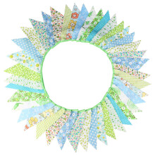 Wimpelkette Aus Stoff, 42 Flaggen, 12 M Baumwolle, Partywimpelkette, Gartengirlande, Spielzimmer, Hochzeit, Geburtstag, Partys, Dekoration D
