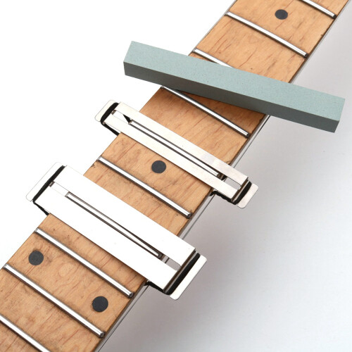 Gitarr GripbräDe Skydd Rostfritt StåL Bas GripbräDe Skydd Luthier Tool GripbräDe Skydd för Dressing Av Band 2