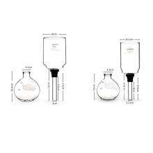 Coffee Syphon Pot Accessories TCA-3/5Cup High Quality Glass Siphon Vacuum Pot Coffee Maker Parts Replace(B)