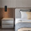 Room Led Lamp Headboard Wall Light Sconce Bed Side Reading Light Recessed Automatic  Wall Lamps,Black 7