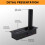 Room Led Lamp Headboard Wall Light Sconce Bed Side Reading Light Recessed Automatic  Wall Lamps,Black 2