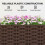 Outsunny Outsunny Plastic Raised Planter with Trellis and Self Watering Design 8