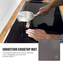 Induction Cooktop Mat Nonslip Induction Cook Top Pad Silicone Heat Insulated Mat Reusable Refrigerators and Ovens B