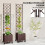 Outsunny Outsunny Plastic Raised Planter with Trellis and Self Watering Design 7