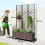 Outsunny Outsunny Plastic Raised Planter with Trellis and Self Watering Design 3