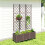 Outsunny Outsunny Plastic Raised Planter with Trellis and Self Watering Design 9