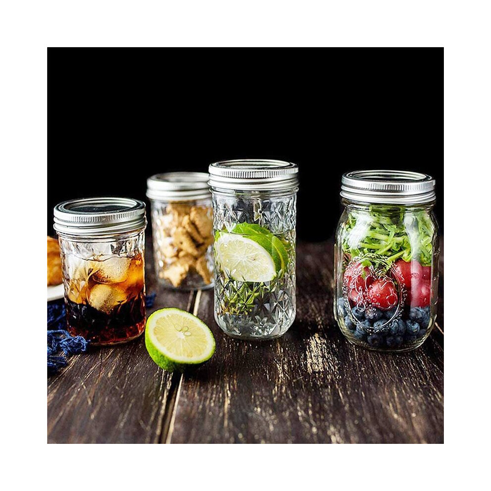 Spactz Mason Jar Lids And Rings For Ball Canning Jars Wide Mouth, Split-Type Lids Leak Proof, Reusable Canning Jar Lids Caps
