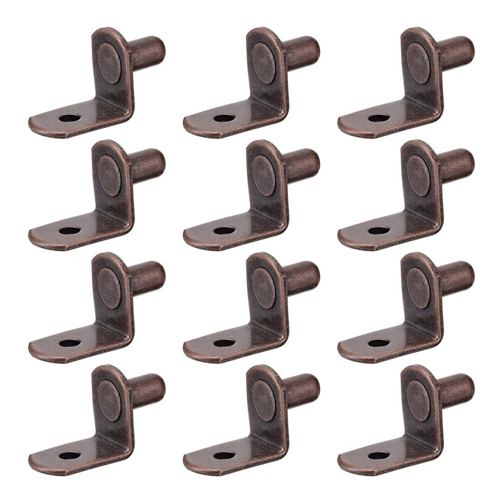 30Pcs 6Mm Bronze Lshaped Shelf Support Pegs With Hole For Cabinet And Furniture Shelves 9771547197522