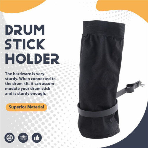 Nylon Container Bag, Drum Stick Holder Drumstick Bag for Drum Set Clamp  Stick Holder Bag Container 1