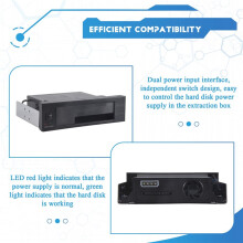 Universal Hot Swap Mobile Rack for 2.5 Inch or 3.5 Inch SSD/HDD, Internal Tray-Less Hard Drive Backplane Enclosure