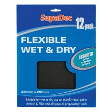 SupaDec Wet & Dry Sandpaper (Pack of 12)