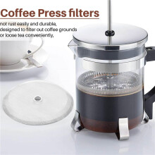 FilterskäRm för Utbyte Av Fransk Press ÅTeranväNdbart NäTfilter i Rostfritt StåL för Bodum Franska Kaffebryggare