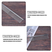 Macrame Fringe Comb Weaving Comb Stainless Steel for Brushing Through Long Hair Single Strand Cotton Cord