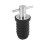 Marine Boat Drain Plug T-Handle Screw Adjustable Rubber Deck Drain Plug,Silver 19MM 1