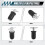 Marine Boat Drain Plug T-Handle Screw Adjustable Rubber Deck Drain Plug,Silver 19MM 4