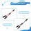 Solar Y Branch Cable Connectors,Solar Cable Parallel Adaptor in Pair for Solar Pane,Cable Wire Plug Tool Kit 4