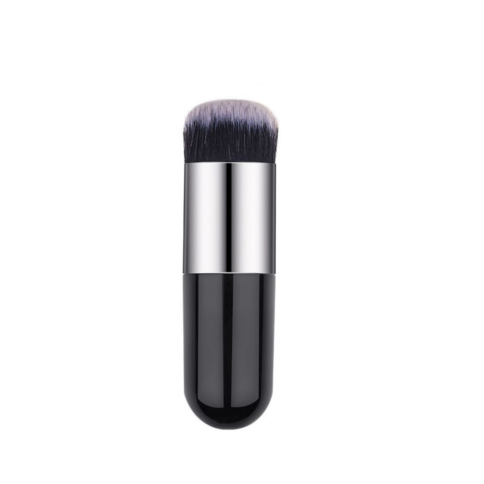 Black/Silver/Cream ( ) Chubby Foundation Pier Brush Flat Makeup Brushes Highlight Blusher Powder