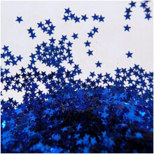 (BLUE)Nail Art Glitter Shapes Confetti Sequins Heart Square Acrylic Tips Uv Decor Gel