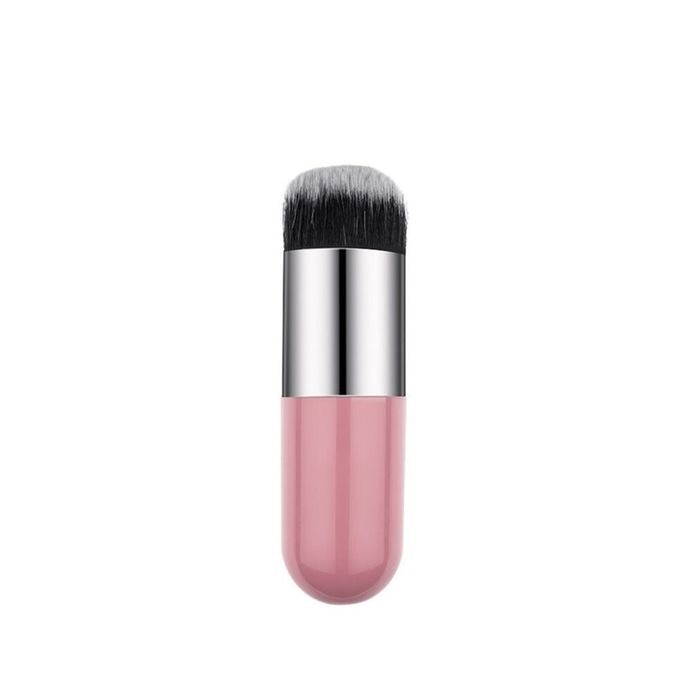 Pink/Silver/Cream ( ) Chubby Foundation Pier Brush Flat Makeup Brushes Highlight Blusher Powder