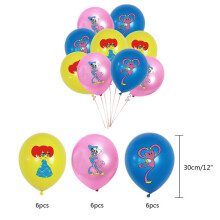 (18 PCS Balloons) Playtime Poppy Huggy Wuggy Party Decorations Birthday Party Cake Topper Banner