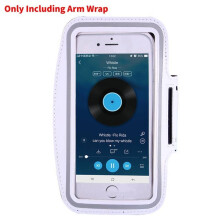 (White, 6 Inch) Arm Sports Bag Stylish And Comfortable Double Button Screen Adjustable Touch