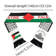 Palestine Flag Printing Polyester Scarf Outdoor Use Fan Football Souvenir Gift