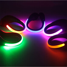 (Red)Led Luminous Shoe Clip Light Night Safety Warning Flash Running Bike Cycling