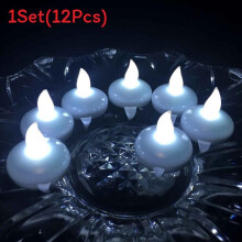 (COLD) 12pcs Electronic Flameless Led Tea Light Candles Smokeless For Candles Party