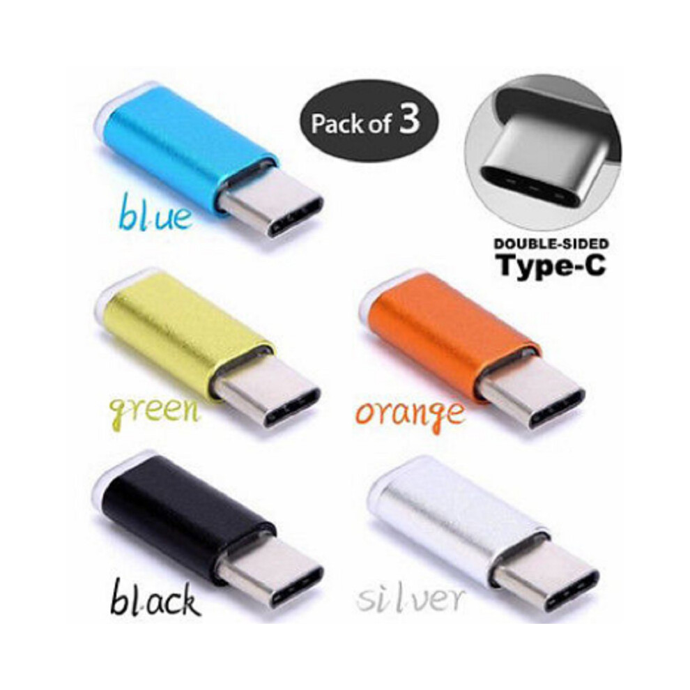 3X Micro Metal Usb To Usbc Typec Sync Charger Adapter For Google Z Pixel Moto 697997445534
