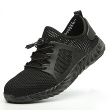 (Black,EU40)Chaussures de travail sécurité homme indestructibles bout acier ventilation bottes pare-balles