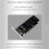 Double-Sided 4-Disk NVME  Card PCIeX16 to M.2 M-Key NVMEx4SSD 2U Server  Array Expansion Adapter Split Card 7