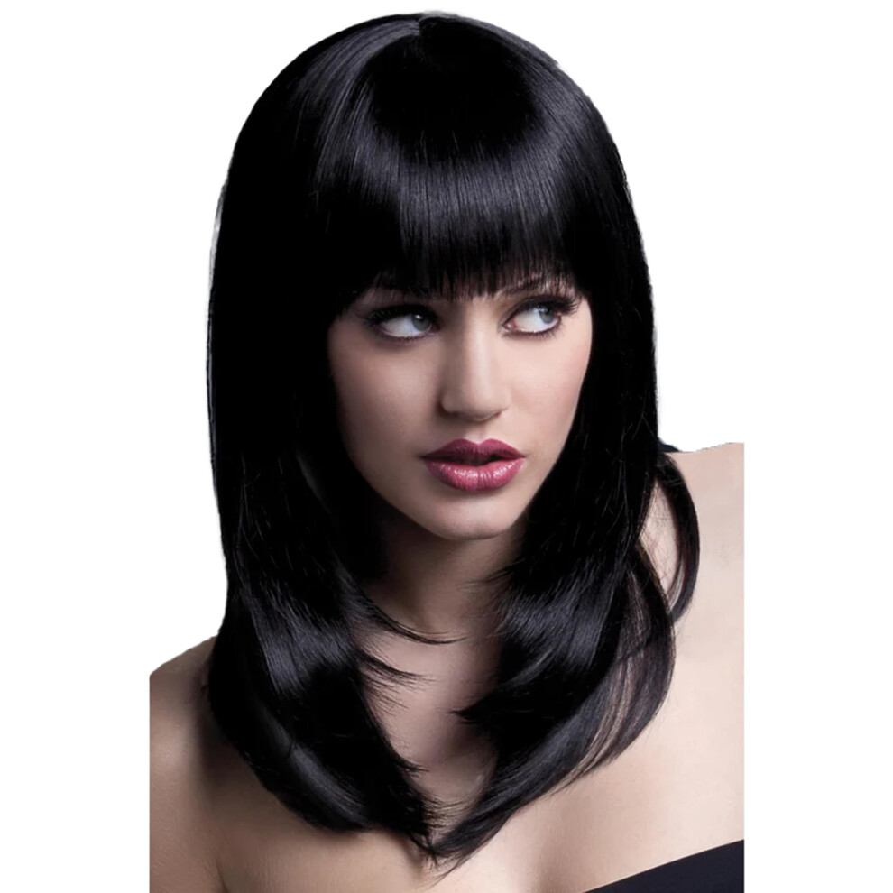 Fever Unisex Black (One Size, ) Womens/Ladies Tanja Feathered Cut Wig