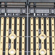 PCIe To NVME Adapter B Key M2 M.2 4 Port NGFF SSD 10 Gbps To PCI Express X1 Adapter PCI-E M.2 Expansion Card Riser
